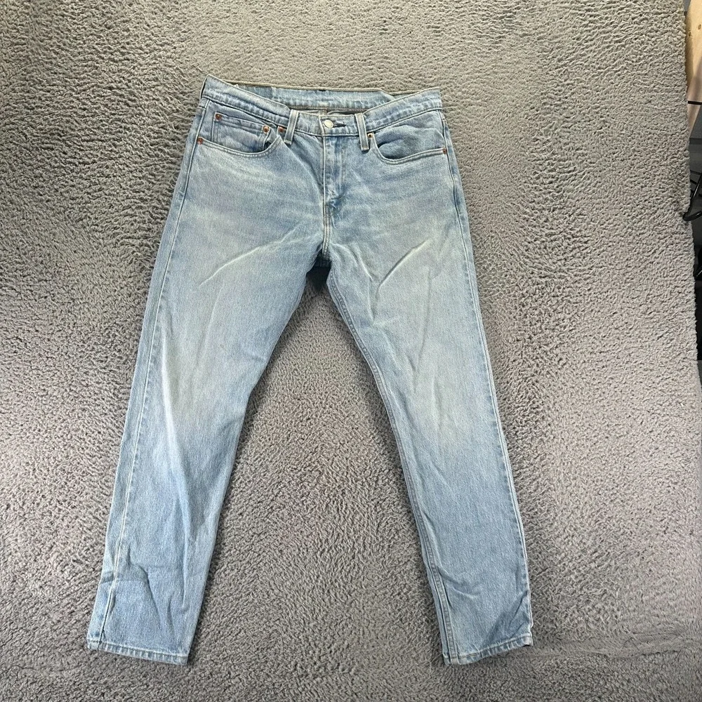 Levi's 512 Jeans Mens 32x30 Blue Cotton Denim Straight Faded Workwear Stretch